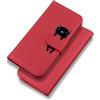 FERLAN Cover per Huawei Mate 20 Lite,Cartone Animato Flip Caso in Pelle Premium Portafoglio Custodia con Chiusura Magnetica,Slot per Schede e Supporto Funzione,Rosso