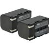 vhbw 2x batteria compatibile con Samsung VP-D371, VP-D364W, VP-D362, VP-D361W, VP-D361, VP-D371W videocamera camcorder (1200mAh, 7,2V, Li-Ion)