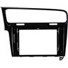 FHCBUTAE Telaio Autoradio Kit Mascherina Autoradio Per VW Per Golf 7 2013 2014 2015 2016 2017, Installazione Stereo, Pannello Cruscotto FHCBUTAE(Black,10.1 inch)