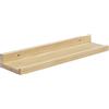 eSituro Mensola da Muro, Mensola da Parete,Rovere, 40x10x4cm,Bois 1er | Mensola da Cucina a Parete con Contenitore, Facile da Installare