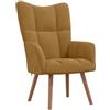 vidaXL Sedia Relax Marrone in Velluto