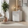Komodee Commode FAUSKE Bianco angolare 58x74x58 cm | Cassettiera FAUSKE - spaziosa - rettangolare - bianco - larghezza 58 cm, altezza 74 cm, profondità 58 cm