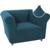 WWQQKJ Copridivano Chesterfield Elasticizzata Fodera per Divano Elasticizzato Antiscivolo Antimacchia, Copridivano 3 Posti con Braccioli Tessuto Super Morbido(Deep Teal,1 Posto)
