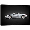 DìMò ART Quadro Stampa su Tela con Telaio in Legno Rogan, Mark Porsche Carrera GT 2004 Misura 100x75 CM