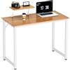 SogesPower Scrivania per Computer, Scrivania da Ufficio, Scrivania da Lavoro, Tavolo da Conferenza per Casa e Ufficio, 100×50×75 cm, Rovere