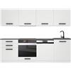 B BELINI GROUP Belini cucina 240 cm Alice, con piano di lavoro, bianco opaco