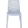 GBSHOP Sedia Traforata da Interni/Esterni di Design Vari Colori in Polipropilene (Azzurro Cielo)