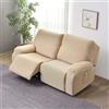 WWQQKJ Copridivano Relax Reclinabile Elasticizzato 2 Posti, Copripoltrona Relax Reclinabile Universale con Tasche, 6-Pezzi Fodera per Poltrona Lavabile, Coperture per Elettrica Divano da Massaggio(#2)