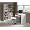 CAESAROO Scrivania 90x54 cm Bianco Opaco con ripiano Estraibile - Bianco