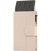 ProWallet Plus - Portacarte - 8 carte, banconote e monete - Portacarte con cerniera - RFID - Piccolo porta carte di credito - Portafoglio elegante (Pebble Ecrù)