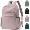 HYC00 Zaino Scuola Media Ragazza Ragazzo Zaini Casual Scuola Superiore Zaino Università Donna Zainetto School Backpack Zaini Scolastici Leggero 14 pollici Laptop Bag per Viaggi Lavoro,Rosa Viola