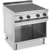 DEXION Cucina professionale elettrica con 4 piastre quadre ribassate - Potenza 4 x kW 2.5 - cm 80 x 90 x 85 h