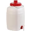 La zappa Bidone per alimenti Demetra in polietilene atossico con rubinetto, coperchio e sfiato (10 Lt. - 37 x 24 x h.20 cm (lxpxh))