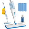 Enigma S1 Scopa Lavapavimenti a Spruzzo 137cm + Detergente 30ml in Omaggio, 3 Panni Lavabili, Uso Secco e Umido, Serbatoio Ricaricabile, Design Leggero ed Ergonomico