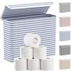 Lifewit Contenitore Carta Igienica con Coperchio, Cesto Porta Carta Igienica Pieghevole, Cestino Porta Carta Igienica Impermeabile, Salvaspazio Bagno, 9-12 Rotoli, Blu, 22L