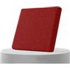 AQIGR Cuscino per Sedia da Ufficio in Memory Foam Rimovibile Cuscini Sedie Esterno e Interno 40x40 45x45 50x50, Tessuto di lino, con Cerniera per Sedie da Cucina, Giardino, Patio(Burgundy,45x45cmx8cm Thick)
