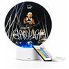 GEOLIER OFFICIAL - Lampada da Tavolo LED RGB - Alimentazione a Pile o USB - Telecomando Incluso - Controllo Base Touch - Luce Multicolore (Nero Volo)