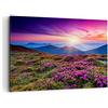 ARTTOR Quadri Moderni Soggiorno Prato Montagna Cielo Paesaggio Quadro su Tela 120x80cm Stampe da Parete Camera da Letto Cucina 1 pezzo Wall Art Canvas Grandi Decorazione Murale Grafica Immagini AA120x80-2719