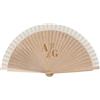 Wanapix | Ventaglio di Legno Personalizzato | Testo Inciso | Ventaglio Pieghevole | Ventilatore a Mano | Regalo Originale | 42x23 cm