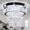 Cainjiazh 11.8 Lampadari moderni di cristallo K9 Lampade di luce di cristallo a incasso Lampadari a soffitto Lampadari per camere da letto Soggiorno da pranzo