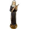 Generico Statua Religiosa Santa Rita da Cascia, Figura S. Rita in Ceramica, Statuina Santi finemente decorata con base, h. 31 cm Articoli Religiosi Cattolici per interni ed esterni