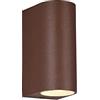 meineWunschleuchte Lampada da parete per esterni effetto ruggine per illuminazione di facciate