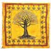 Seamar Copritutto Grande New Albero Copri Divano 100% Cotone Riciclato con Frange 210x230cm Telo Mare (Giallo)