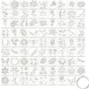 YIPFEN Set 80 Stencil Fiori Uccelli Riutilizzabili per Fai da Te, Pittura & Decorazioni Artigianali. Modelli in Pet Lavabile per Legno, Tessuto, Parete, Tela, Ideali per Ogni Progetto Creativo.