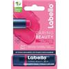 Labello Caring Beauty Pink - Matita per la cura delle labbra con colore e protezione solare, con SPF 30, vitamina E e olio di mandorle biologico, balsamo per labbra e guance (4,8 g)
