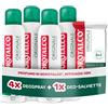 Borotalco, Kit con 4 Deodoranti Spray e Deo-Salviette, con Talco Vegetale e Molecole Anti‑Odore, Azione Deodorante e Detergente, Durata 48h, Senza Alcol, 4x150 ml, 12 Salviette - Esclusiva Amazon