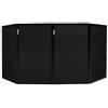 VONYX DB2 Cabina DJ - Pannelli di Ricambio, 4 Coperture in Lycra, Tessuto Nero Leggero, Facile da Installare, Finitura Professionale, Pannelli di Ricambio per Schermo DJ per Stand Mobile da Disco e