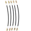 equlup 5 pezzi Violino Tailgut, 12,5 cm/4,9 pollici Corda in nylon Tirando Board Cavo Coda Tailgut Coda Gut Cordoncino con connettore a vite in ottone per 3/4 4/4 Violino