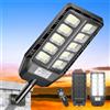 Adewalk Lampione Solare LED da Esterno con Telecomando, 330 LED, 7000mAh, Sensore di Movimento, IP66 Impermeabile, 3 Modalità, Lampada Stradale Solare per Giardino, Garage e Strada