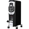 Güde Radiatore ad olio OR 2000-9 DT (220-240 V, 2000 W, 3 livelli di riscaldamento (800/1200/2000 W), display LCD, funzione timer, 9 costole, termostato continuo, protezione ribaltamento e