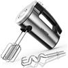 VINATO Sbattitore Elettrico, Miscelatore a Mano da 300 Watt con 6 Impostazioni di Velocità, Miscelatore a Mano con 2 Sbattitori in Acciaio Inox e Ganci per Impastare Uova, Pasta e Dolci