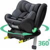 Bebeconfort EvolveFix Plus i-Size, seggiolino auto 360 girevole, 0-12 anni, 40-150 cm, girevole, 10 posizioni del poggiatesta, 4 posizioni reclinabili, Nero Tinto