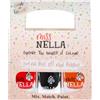 Miss Nella Halloween Special Glitter Kids Nail Polish 3 Pack: Poppy Fields (arancione), Surprise Party (glitter nero) & Class Clown (rosso), Peel-off, non tossico, formula a base d'acqua