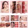 Dubbulon Palette Di Ombretti Per Il Trucco,Kit Cosmetici Illuminante Con 5 Strati In Stile Libro - Set Da Viaggio Per Il Trucco - Per Ragazze, Principianti, Appassionati, Routine Quotidiana,