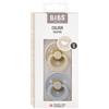 BIBS Set 2 Ciucci tettarella anatomica in gomma naturale 0/6 mesi - colore Vaniglia e Cloud - Bibs