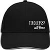 Huuraa Cappello Cappy Tiroler mit Herz Cappello da Regalo Nero/Grigio Chiaro Tiroler mit Herz Presente