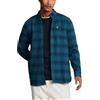 Lyle & Scott Uomo Camicia in Flanella a Quadri tonali, Blu, S