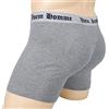 AZAZA Boxer da Uomo Hip-up in Cotone Imbottito, Grigio, M (28~30 inch)