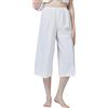 BEAUTELICATE Pigiama Pantaloni Vittoriano Donna 100% Cotone Vittoriano Costume Larga Pantaloni Casual Mutande (XXL)