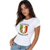 PELUSCIAMO T-Shirt Donna Scudetto Campioni d'Italia 2025/2026 - Internazionale 21 Scudetti - PS 28870-INT-03