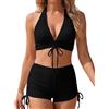 AILLOSA Costume da bagno da donna Two Piece Costume da bagno da donna alla moda e alla moda, viola., L