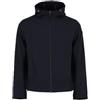 Colmar Giubbotto Uomo Softshell con Cappuccio e Interno in Pile 1130 8034118688395-46 Nero 46