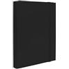 Pryma Cartella con Elastico Piatto 25x35 cm - Organizzatore Documenti, Design Resistente, Colori Moderni (Nero, D3)