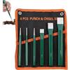 Whnbuij Set di Scalpelli con Utensili Manuali Resistenti | 6 Pezzi Set di Scalpelli con Punteruolo a Centrino per Metallo Cemento Pietra Modellatura Intaglio Mobili Sculture