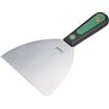 Generic XYWHPGV Raschietto per mastice Coltelli per mastice flessibili in acciaio inossidabile da 5 pollici con impugnatura ergonomica in plastica per nastrare piastrelle per pavimenti in vernice verde (10d9