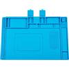FOLODA Piattaforma di manutenzione Isolamento Riparazione Pad Saldatura Silicone Table Mat con Sezione Isolamento termico Tappetino da scrivania